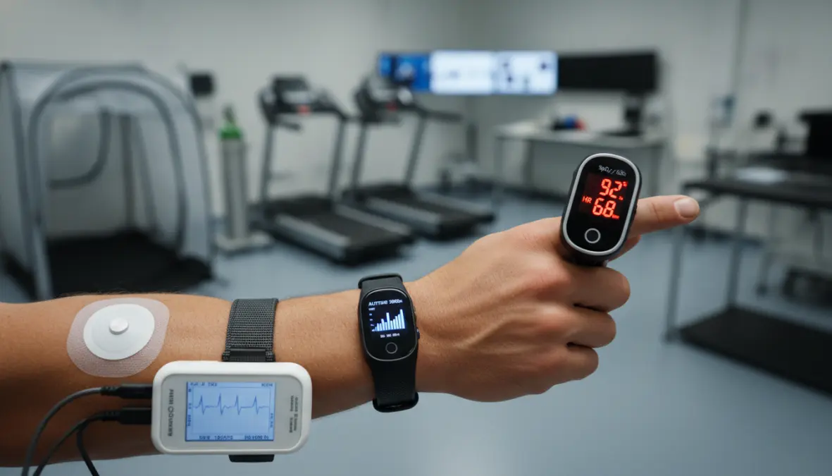 Monitoring oxygen saturation and high altitude adaptation during hypoxic training methods