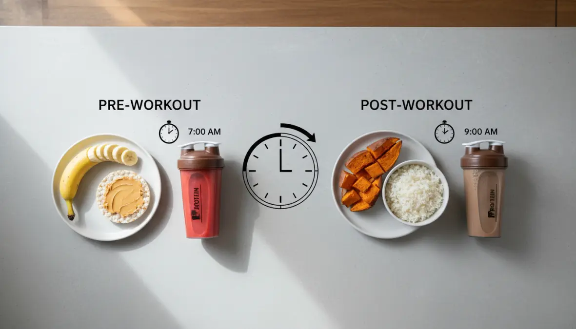 Carbohydrate timing athletes use showing when to eat carbs around workouts
