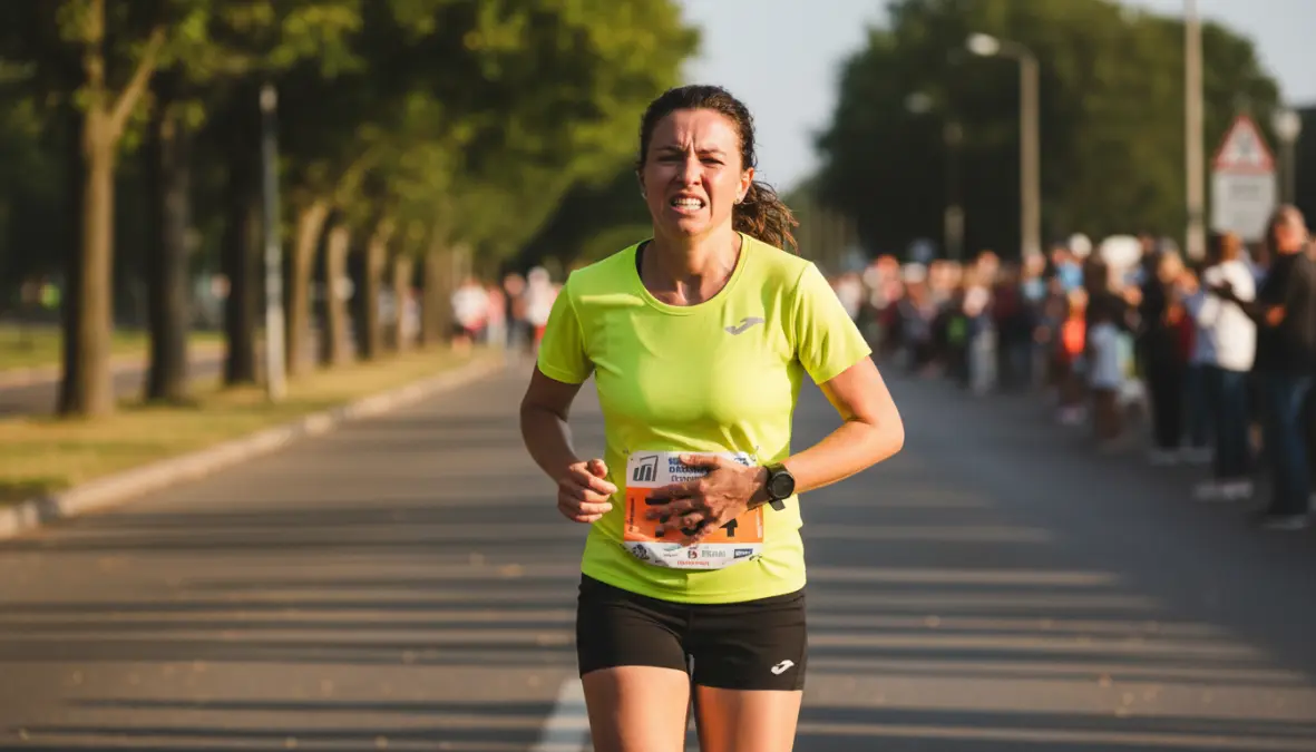 Athlete experiencing gastrointestinal distress during intense training highlighting athlete gut issues