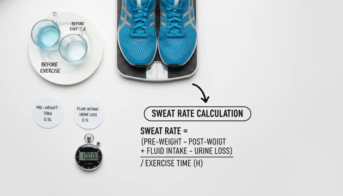Sweat rate calculation tools for personalized hydration strategy for endurance athletes