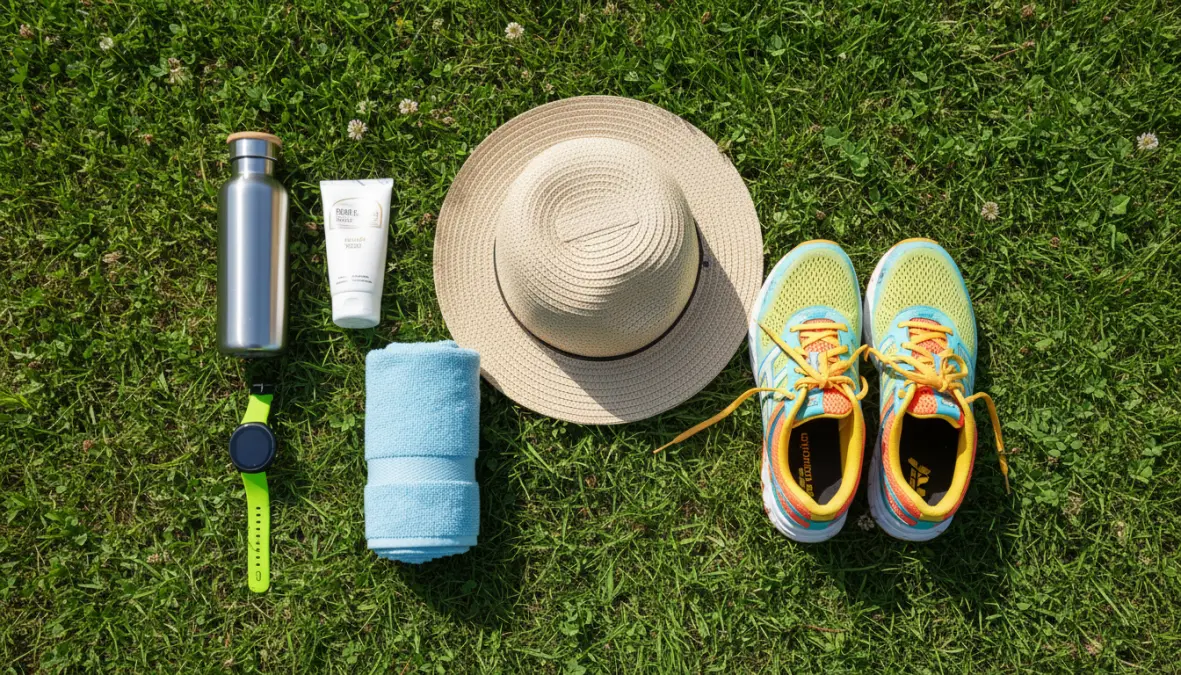 Essential gear and outdoor training tips items for safe summer exercise outdoors