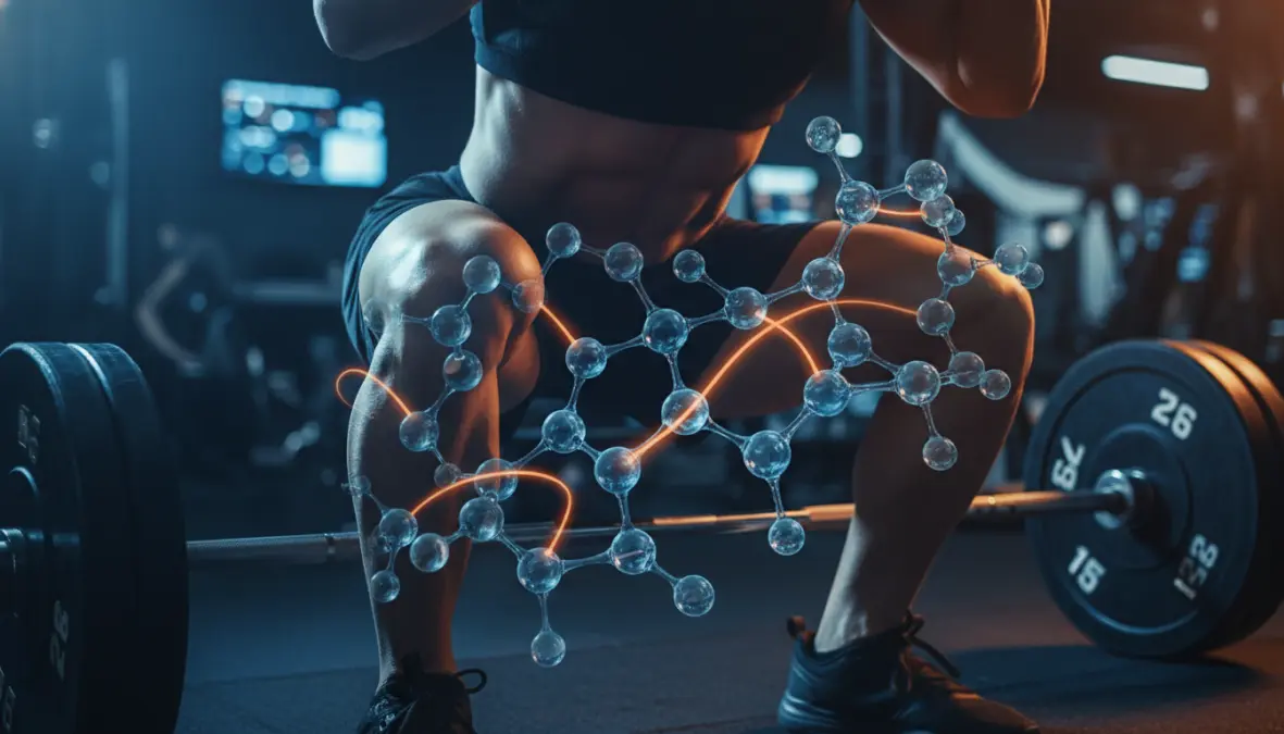 Visual representation of muscle glycogen stores and workout fuel for pre training nutrition