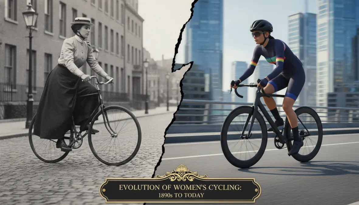 Evolution of women's cycling history from early pioneers to modern professional athletes