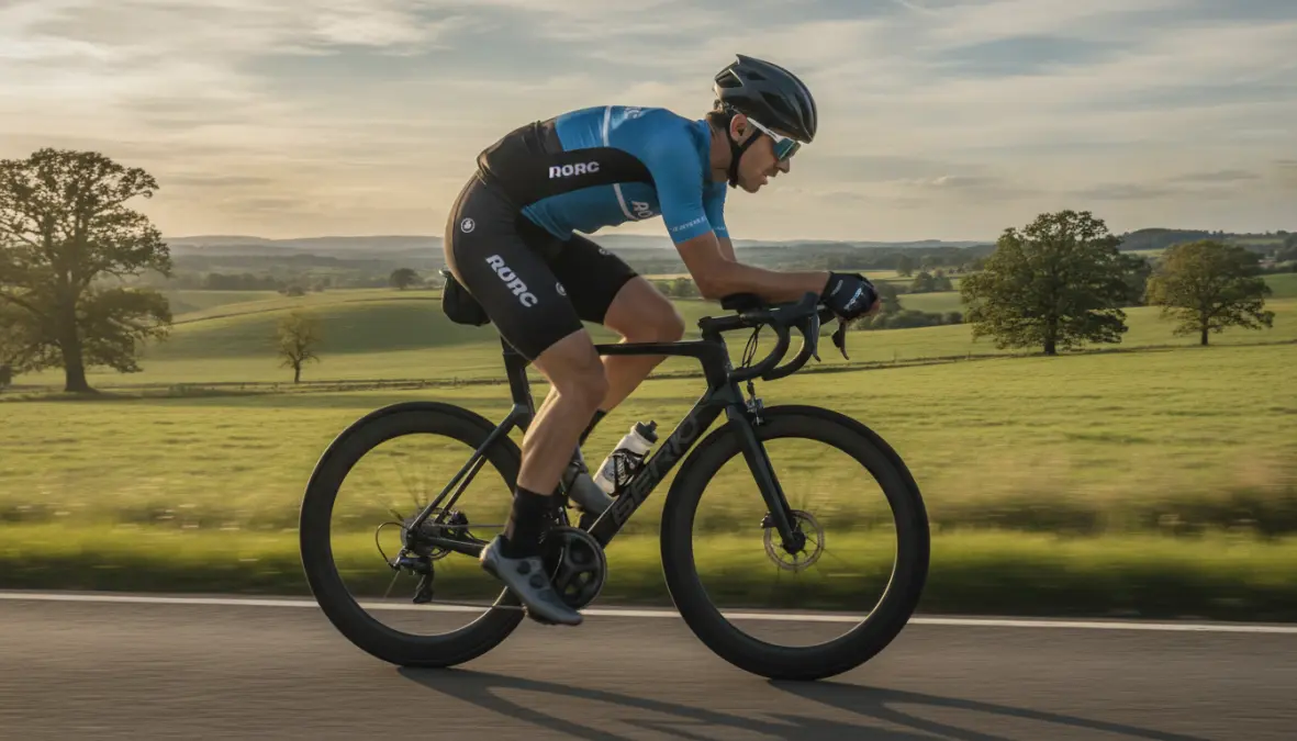 Cyclist during endurance training ride showing BCAAs cycling performance benefits