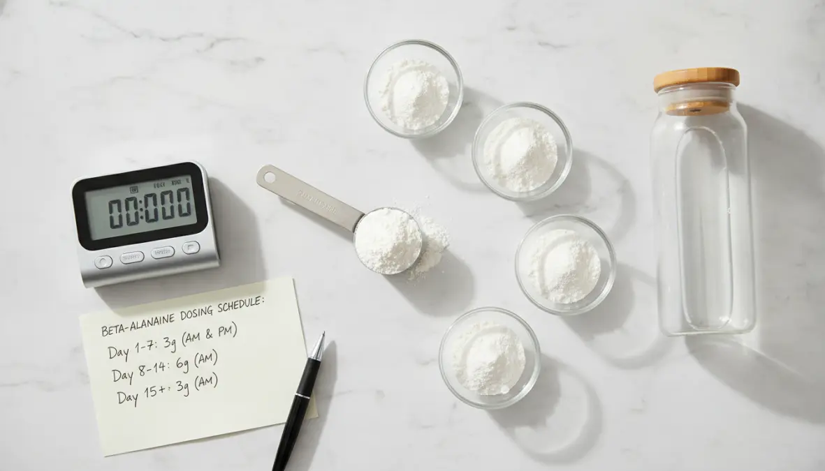 Beta-alanine dosage protocol and supplementation timing for endurance athletes