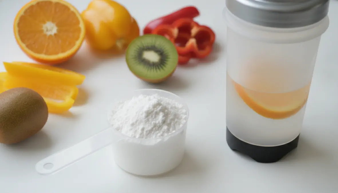 Collagen peptides for athletes with vitamin C for optimal joint support and recovery
