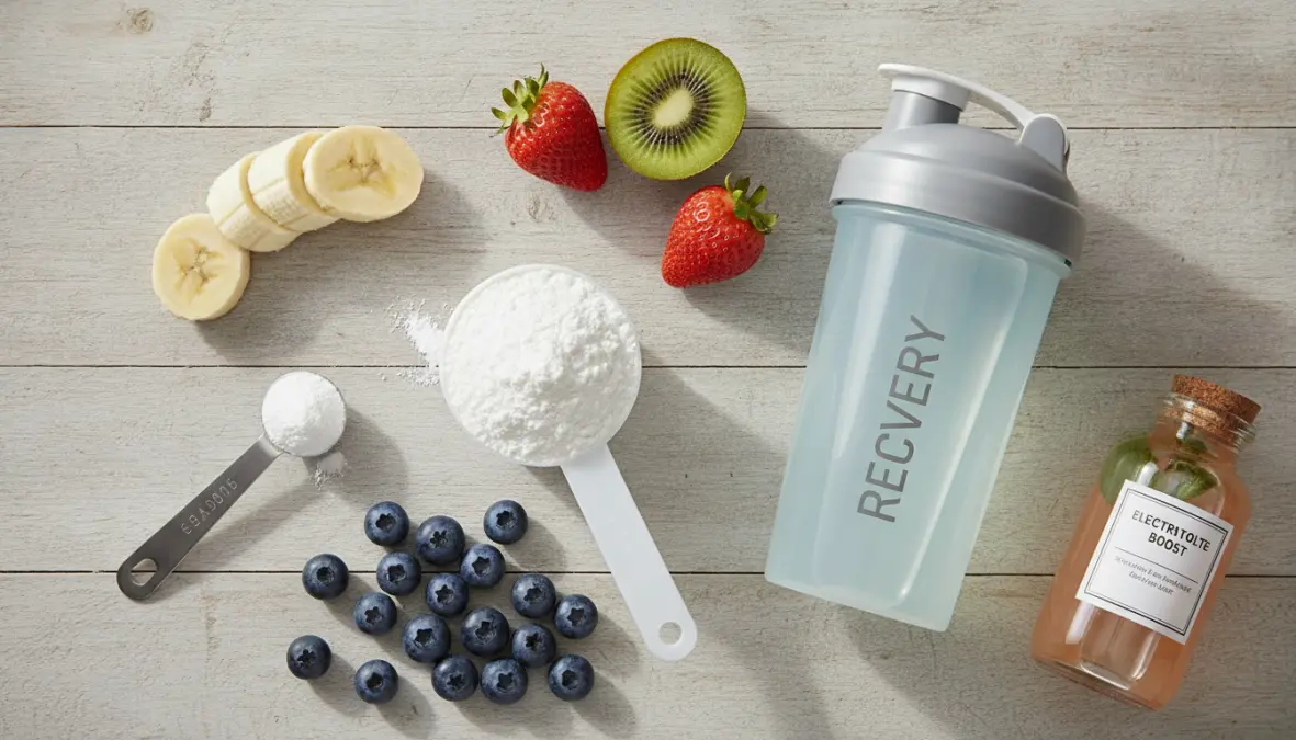 Creatine monohydrate supplement with measurement tools for endurance athletes supplementation