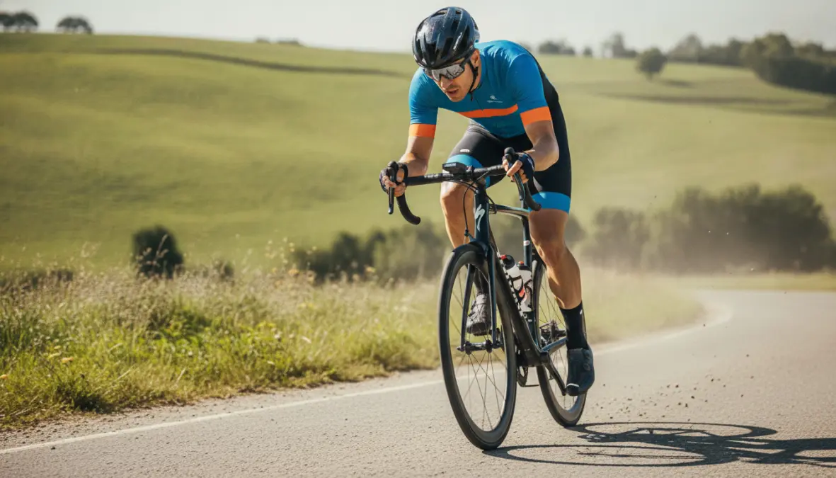 Criterium training workout showing race pace intervals and sprint practice for short circuit racing preparation