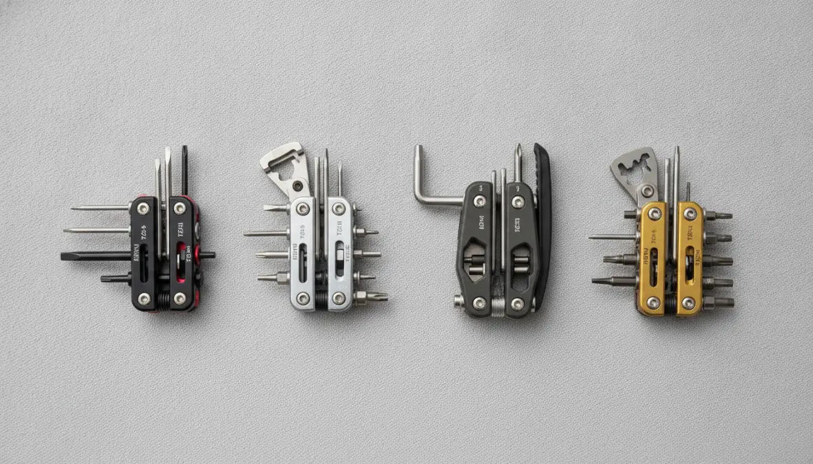 Best cycling multi tool comparison showing different models and essential bike maintenance tools