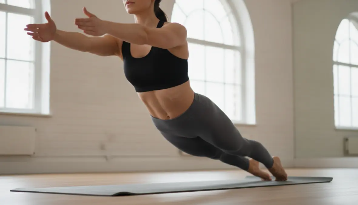 Pilates hundred exercise demonstration for runner core strength training