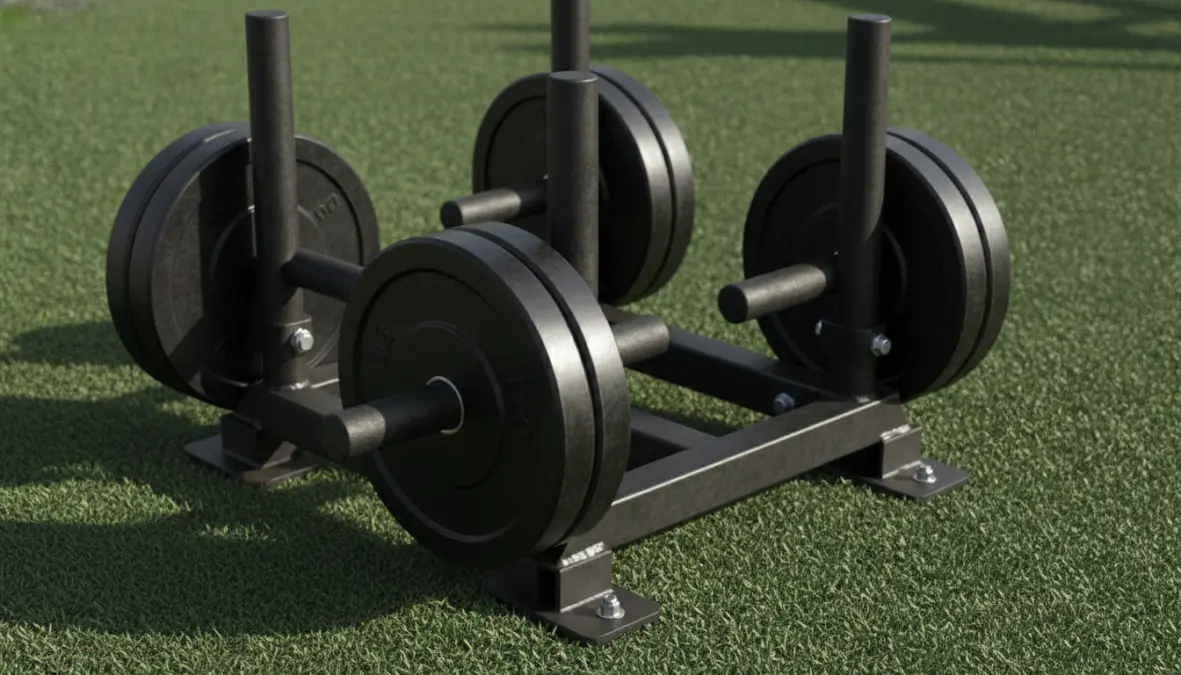 Prowler sled con pesi caricati per weighted sled training