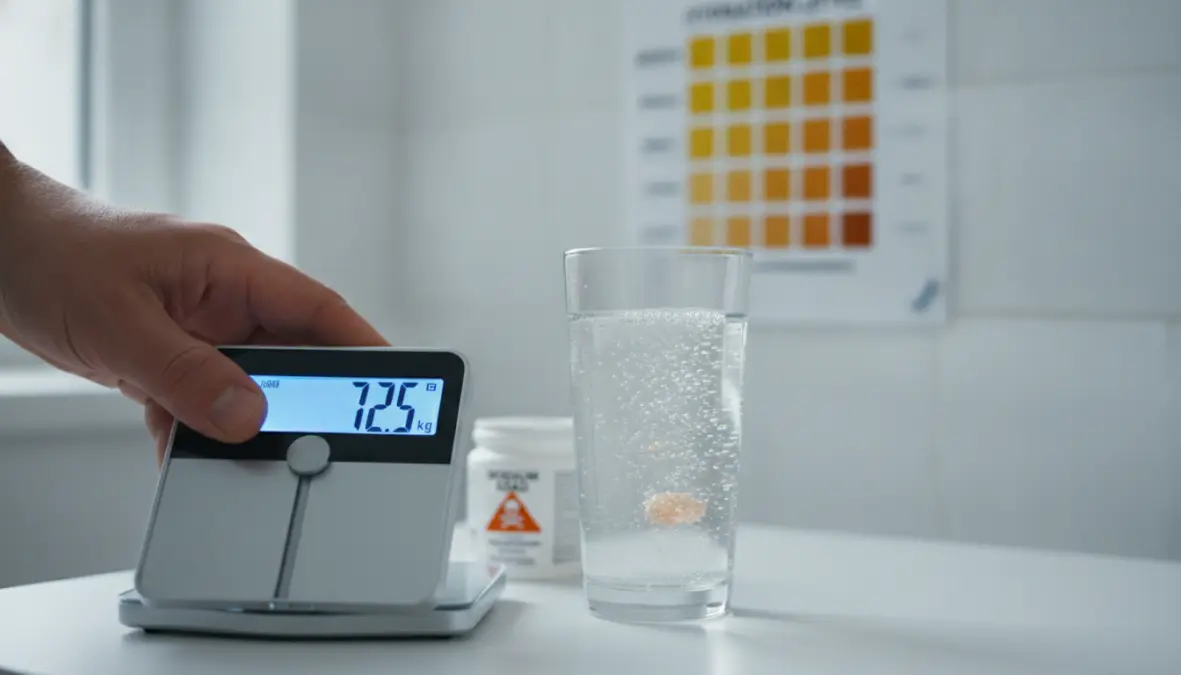 Monitoring hydration status and body weight during sodium loading protocol for race preparation