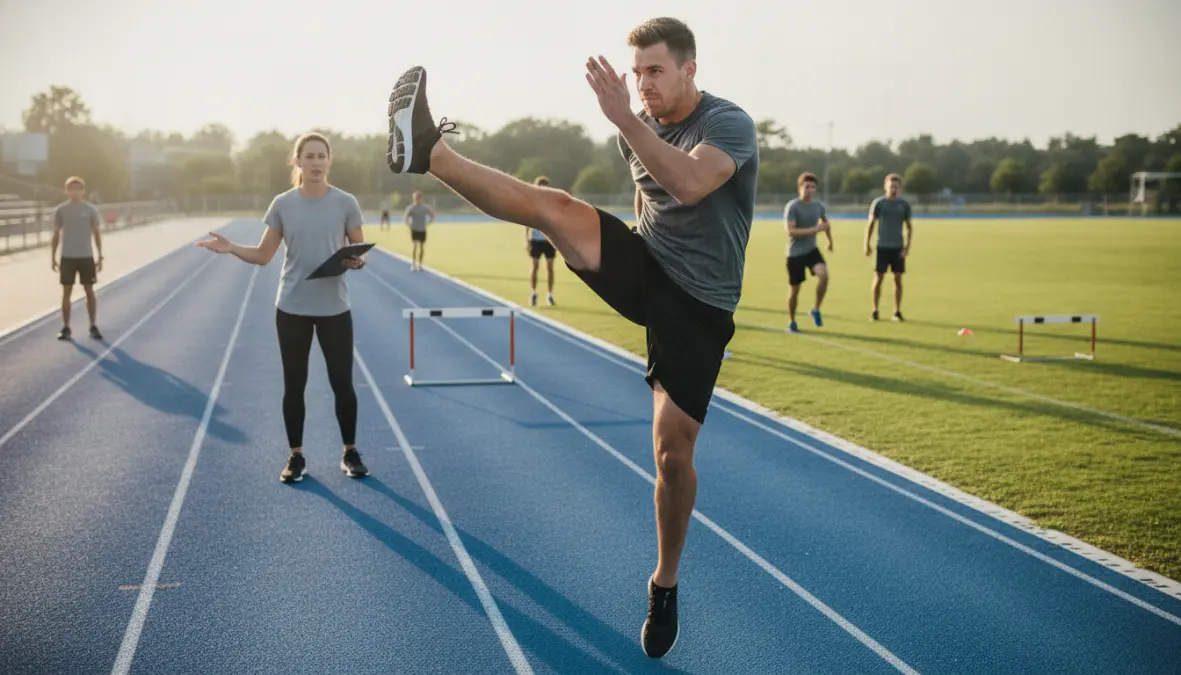 Dynamic warm-up protocol for sprint interval training and power development