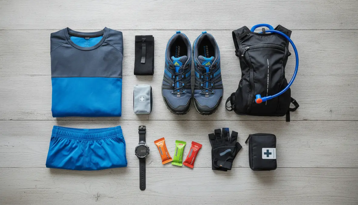 Essential trail running equipment and gear for cyclists starting cross-training program