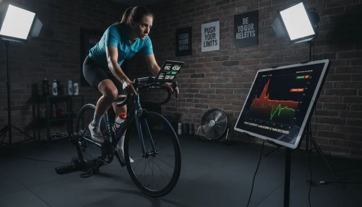 Cyclist training with power meter to improve watts per kilogram cycling performance